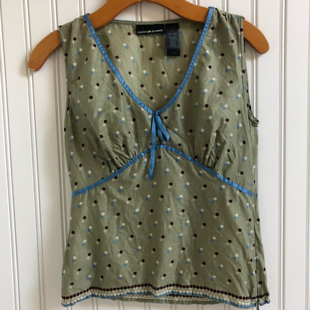 DKNY Jeans Cotton Crepe Dress Tank